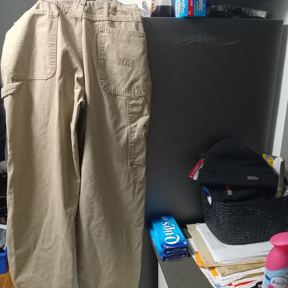 Men's Wrangler Carpenter Work Jeans 34×32 Light Brown - Picture 9 of 9